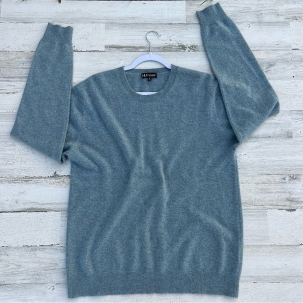 NEIMAN Marcus Cashmere Mens Sweater Size XL Long Sleeves Pullover Crewneck Shirt